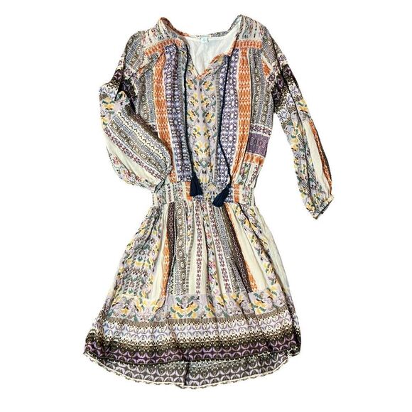 Sundance Dresses & Skirts - NWT Sundance Nouveau Nomad Boho Chic Dress SZ XS Smocked Waist Tassel‎ Hippie